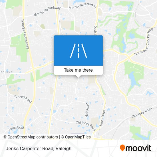 Jenks Carpenter Road map
