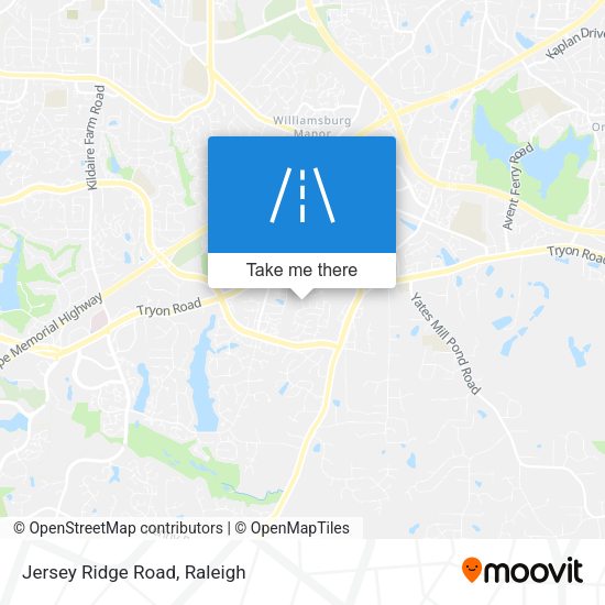 Jersey Ridge Road map