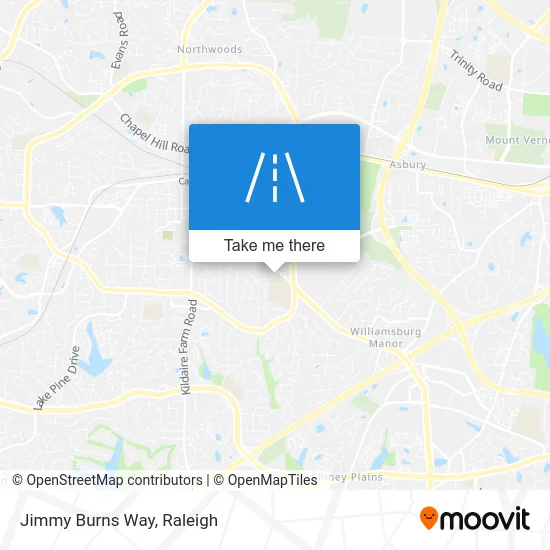 Jimmy Burns Way map