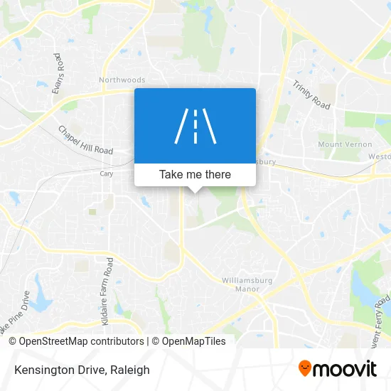 Kensington Drive map