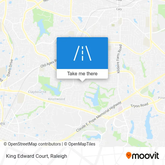 King Edward Court map