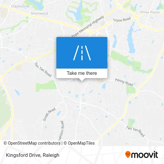 Kingsford Drive map