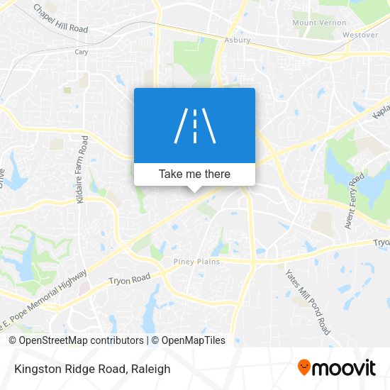 Kingston Ridge Road map