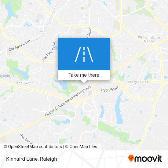 Mapa de Kinnaird Lane