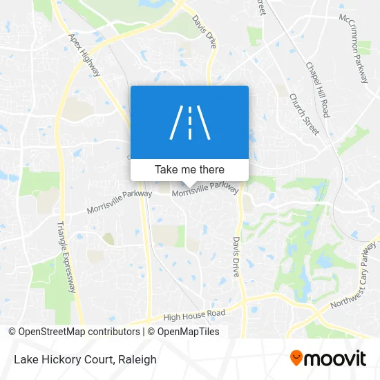 Lake Hickory Court map