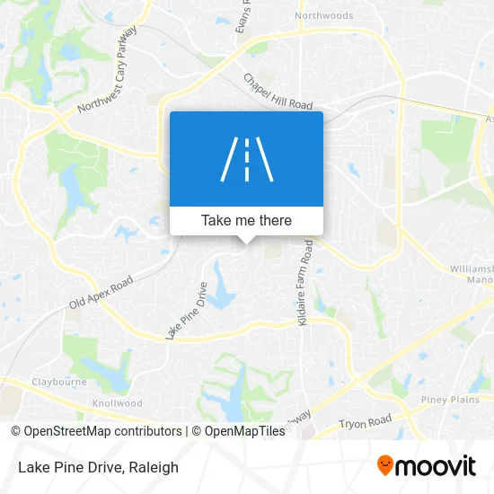 Lake Pine Drive map
