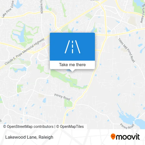 Lakewood Lane map