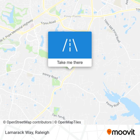 Mapa de Lamarack Way