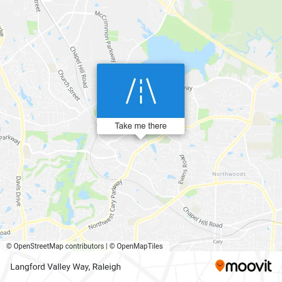 Langford Valley Way map