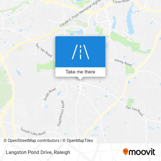 Langston Pond Drive map