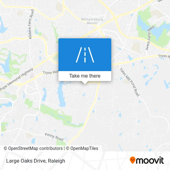 Large Oaks Drive map