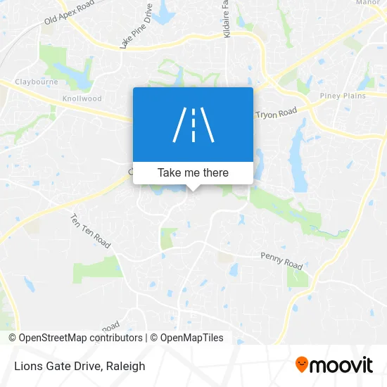 Lions Gate Drive map