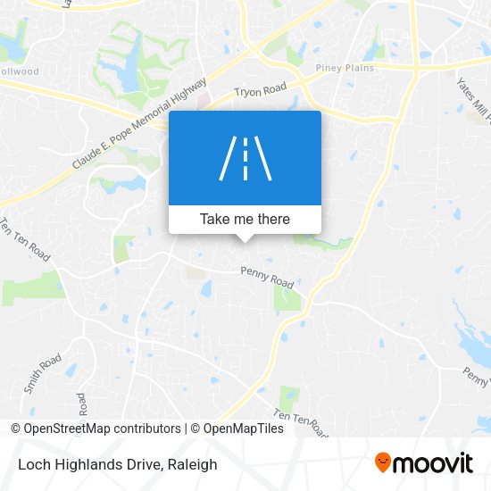 Loch Highlands Drive map