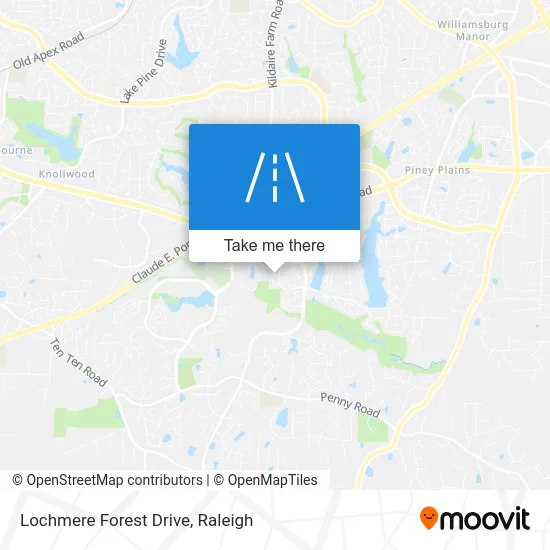 Lochmere Forest Drive map