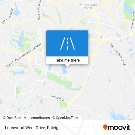 Lochwood West Drive map