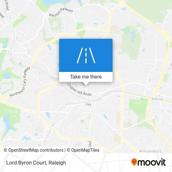 Lord Byron Court map