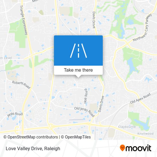 Mapa de Love Valley Drive