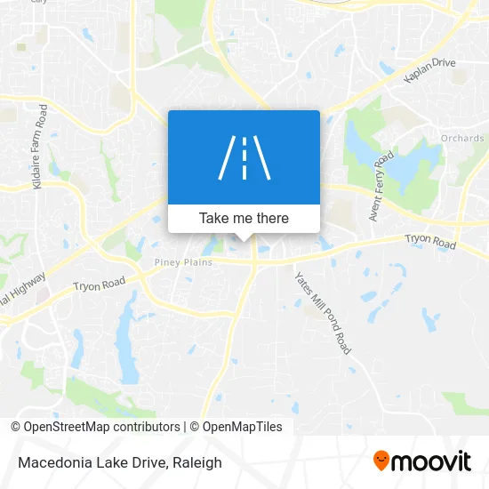 Macedonia Lake Drive map
