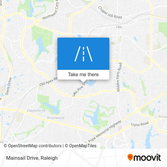 Mainsail Drive map
