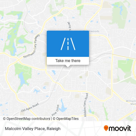 Malcolm Valley Place map