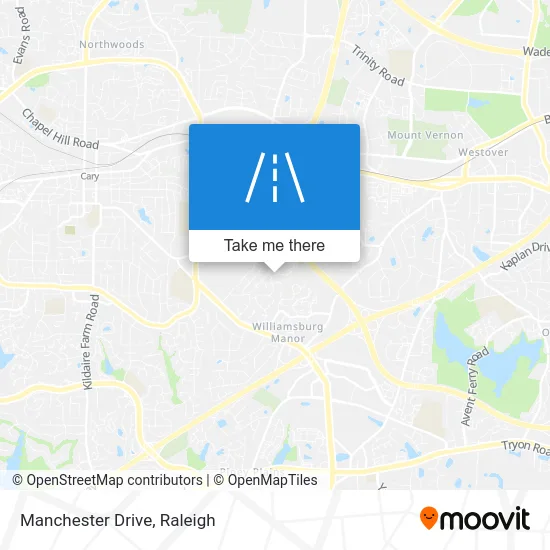 Manchester Drive map