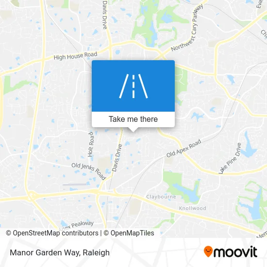 Manor Garden Way map