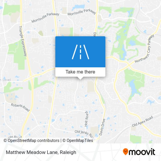 Matthew Meadow Lane map