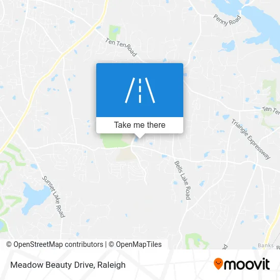 Meadow Beauty Drive map