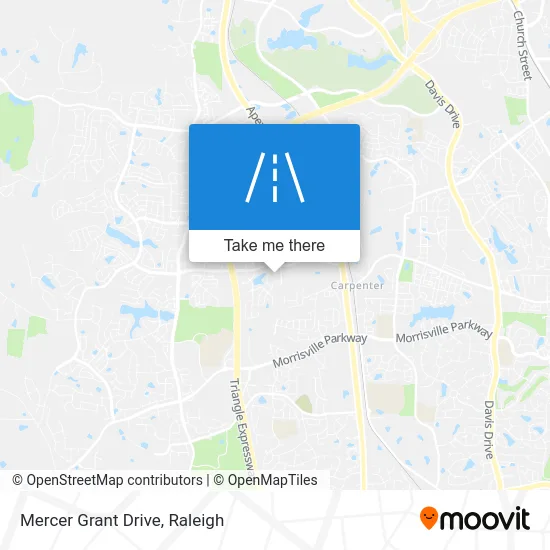 Mercer Grant Drive map