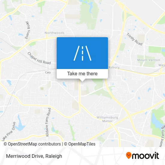 Merriwood Drive map