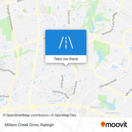 Millers Creek Drive map