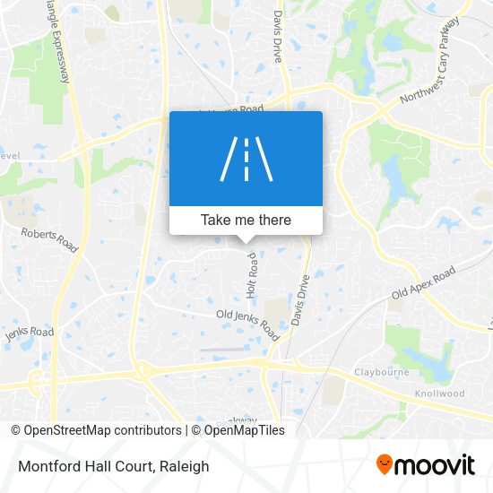 Mapa de Montford Hall Court