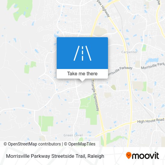 Mapa de Morrisville Parkway Streetside Trail