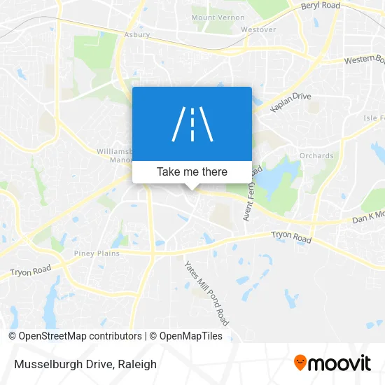 Mapa de Musselburgh Drive