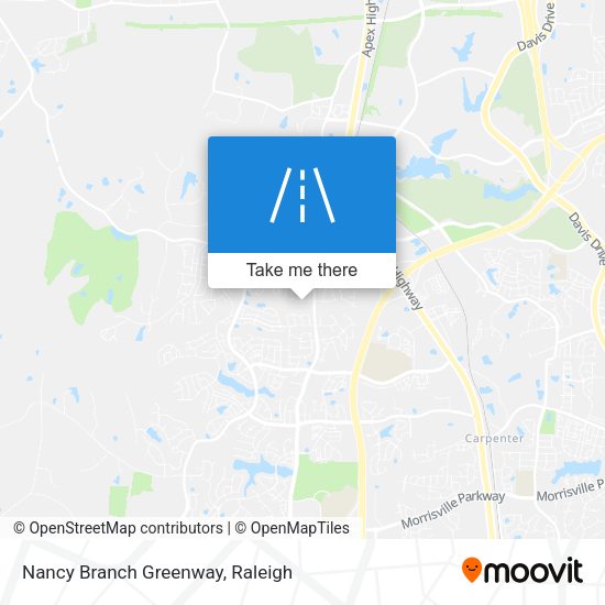 Nancy Branch Greenway map