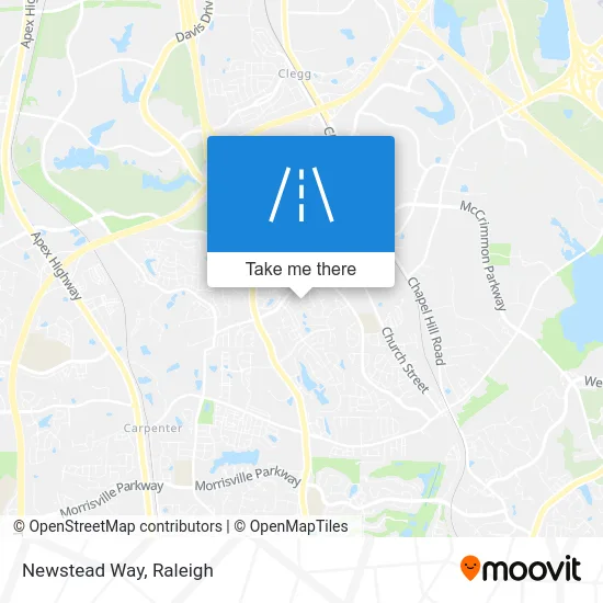 Newstead Way map