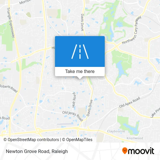 Newton Grove Road map