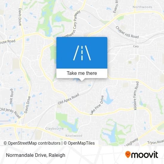 Normandale Drive map