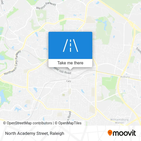 North Academy Street map