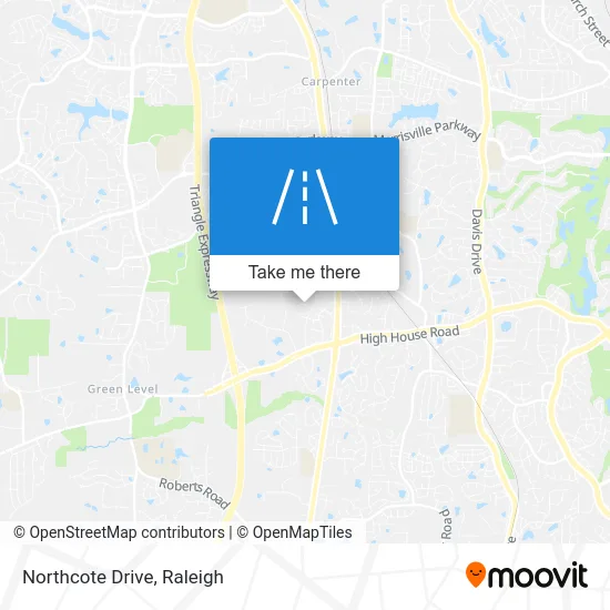 Northcote Drive map
