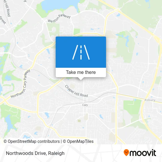 Northwoods Drive map