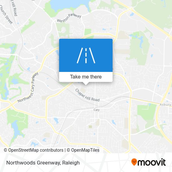 Mapa de Northwoods Greenway