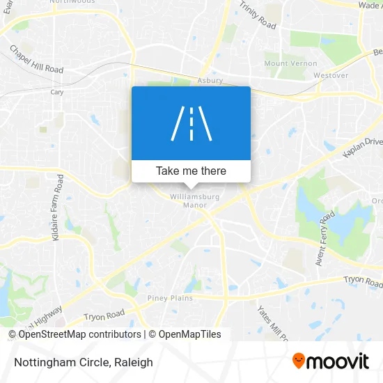 Nottingham Circle map