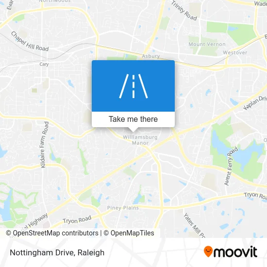 Nottingham Drive map