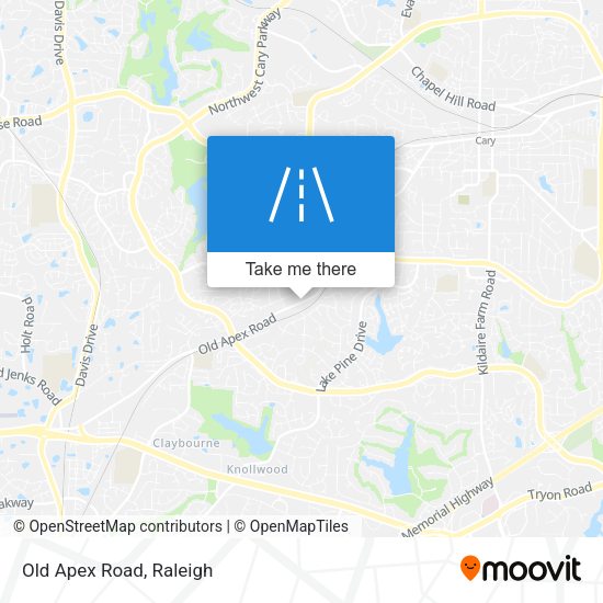 Mapa de Old Apex Road