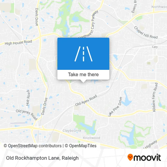 Old Rockhampton Lane map