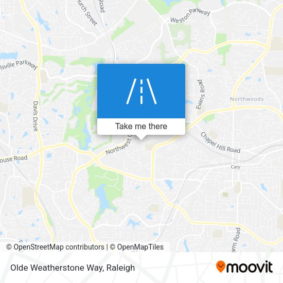 Olde Weatherstone Way map