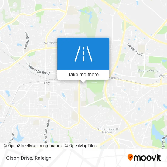 Olson Drive map