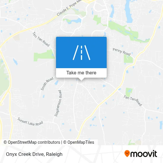Onyx Creek Drive map