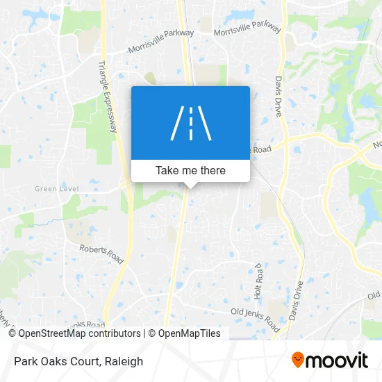 Park Oaks Court map